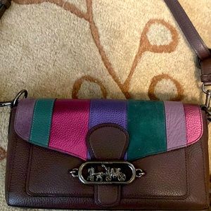 Coach Ladies’ purse; Flawless. Pebble Leather Multicolor/brown, (new pics)